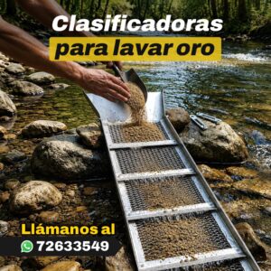 clasificadora para lavar oro